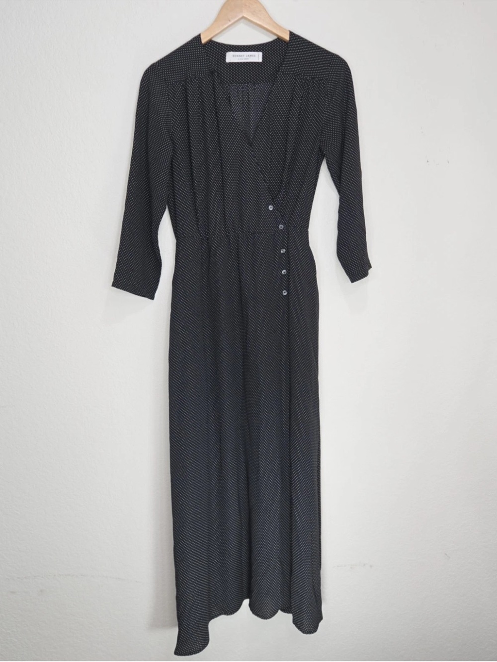 Sonnet James Adeline Polka Dot Play Dress Black White Size S Womens